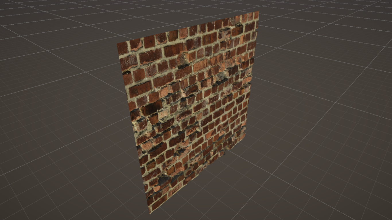 A brick wall with silhouette parallax occlusion mapping, which makes the right-hand side and bottom edges of the object have a far nicer silhouette than they otherwise would have. A brick wall with silhouette parallax occlusion mapping, which makes the right-hand side and bottom edges of the object have a far nicer silhouette than they otherwise would have.