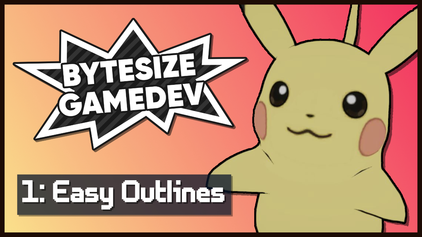 Bytesize Gamedev #1 - Easy Outlines in Shader Graph