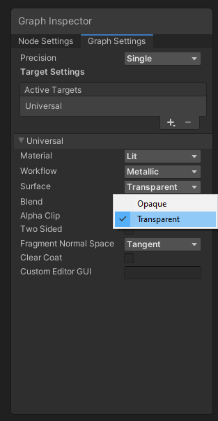 Transparent Surface.