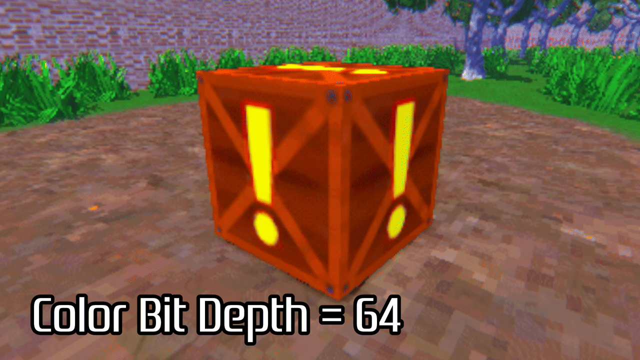 Limiting the color depth of an object.