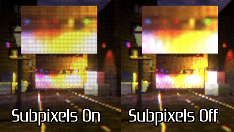 RGB subpixel rendering.