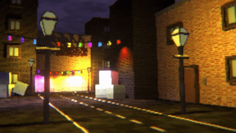 VHS tracking artifacts.