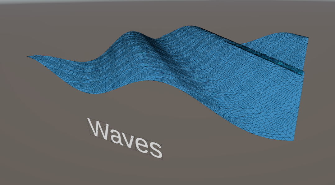 Showing the edges and vertices of a tessellated mesh.