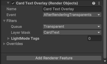 Adding the card text back.