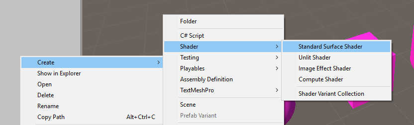 Create surface shader