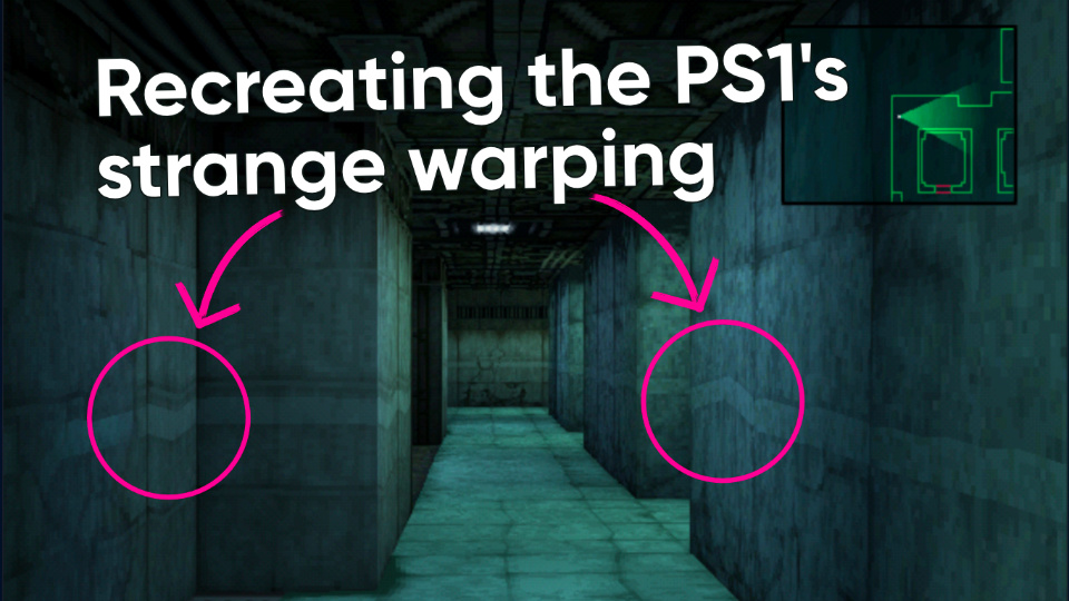 PlayStation 1 Affine Texture Mapping in Shader Code