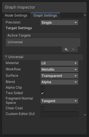 Changing the Graph Settings.