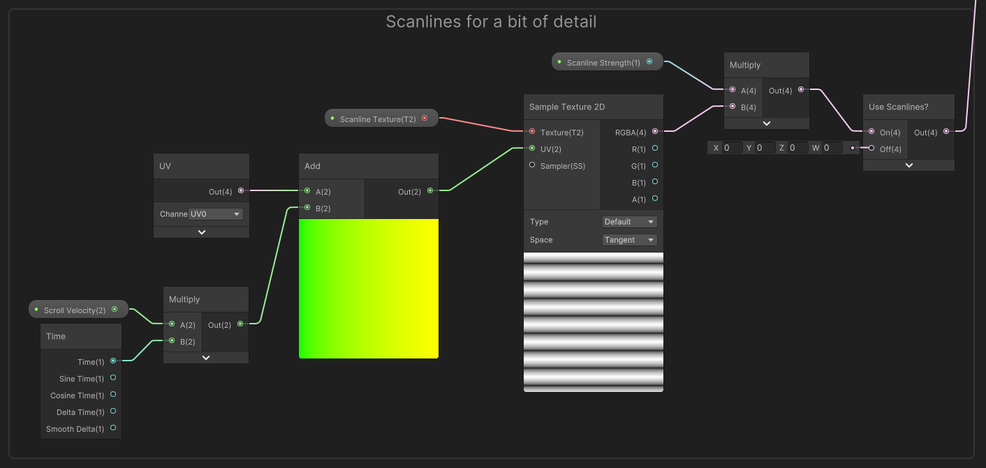 These smaller scanlines give the shield a tiny bit more movement when viewing close up.