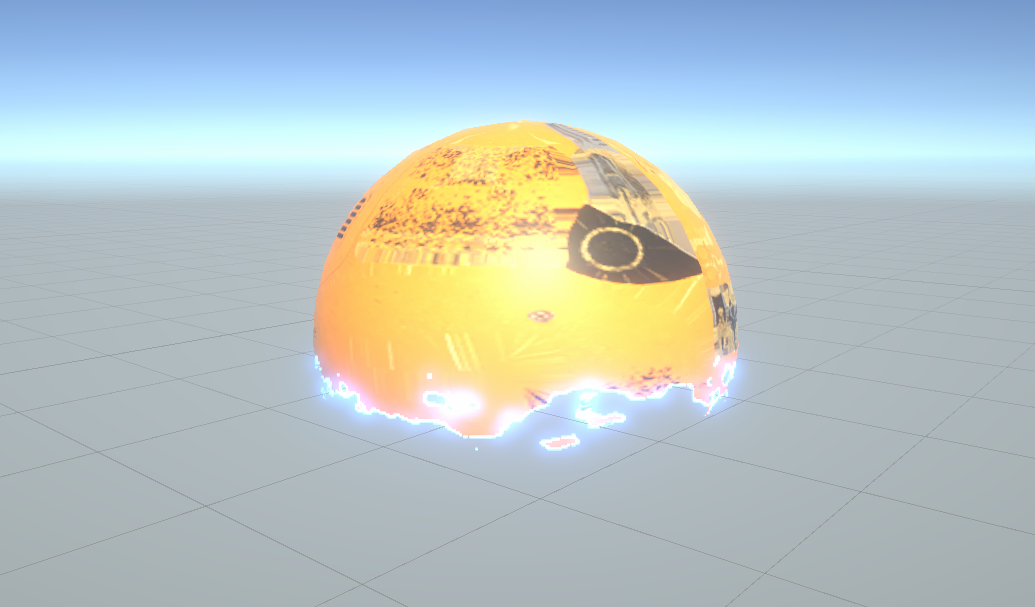 Dissolve cuts part of the object away.