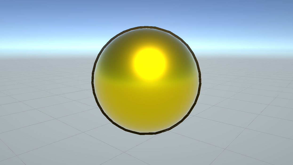 Outlines using the second material slot.