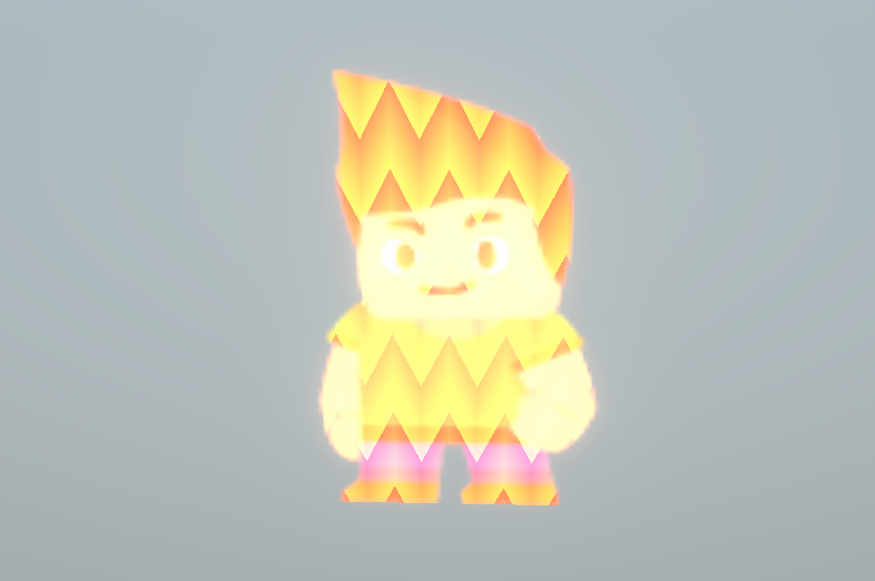 Generating the pattern in the shader means it can be applied to sprites of any resolution.