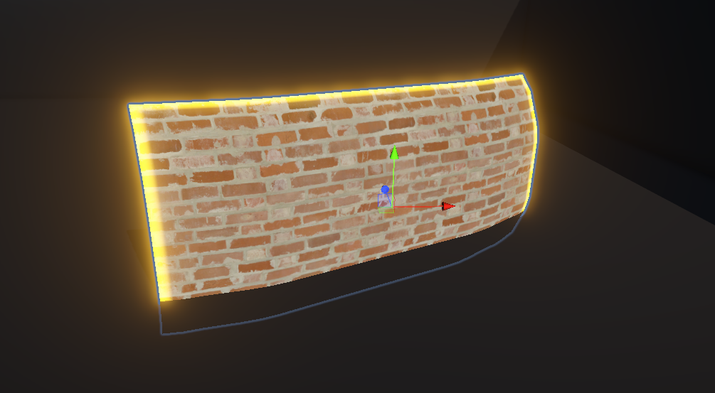 Edge glow effect clipping through the floor.