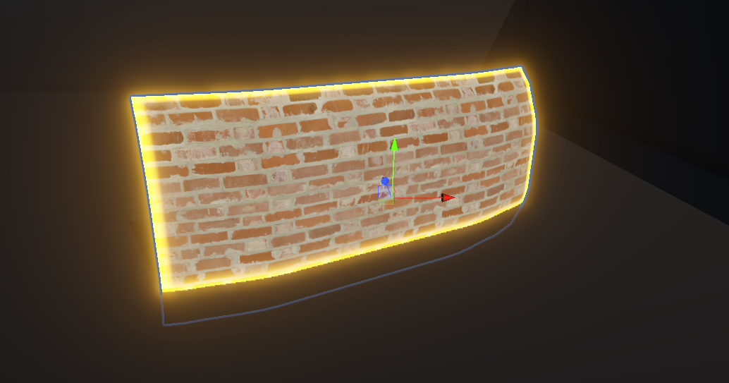 Complete edge glow effect with intersections.