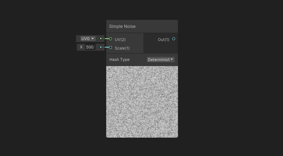 The Simple Noise node.