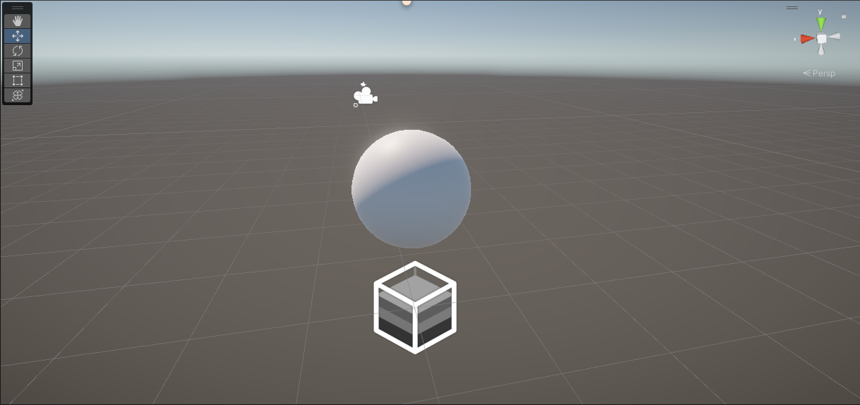 Test scene with a basic sphere.