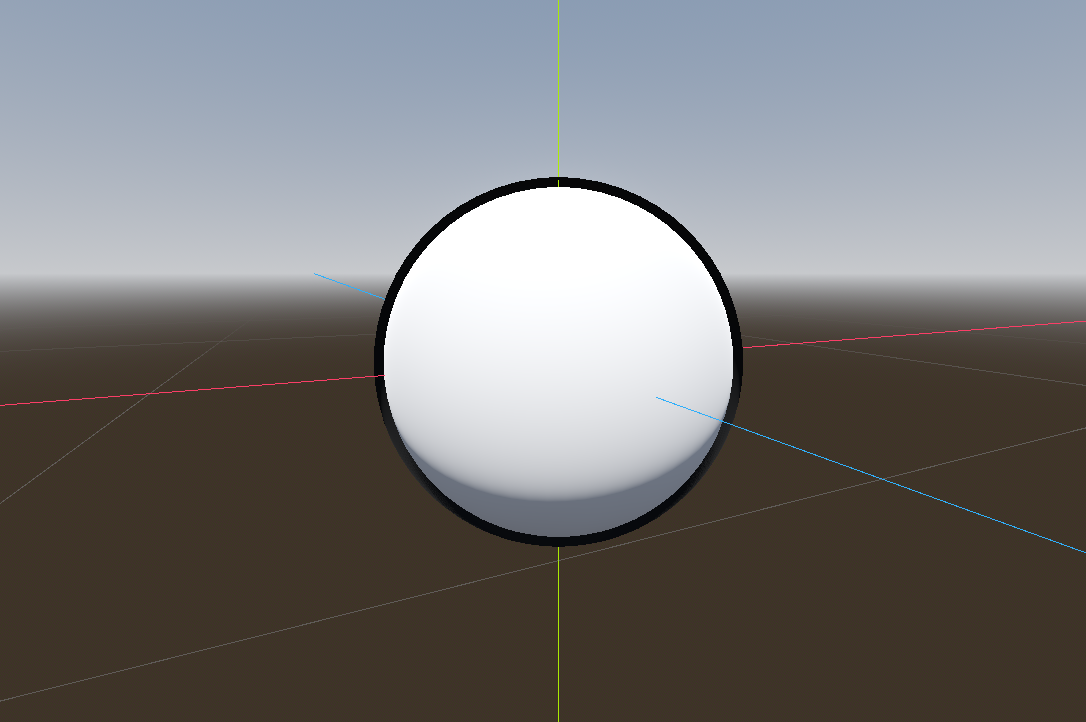 Hull outline effect.