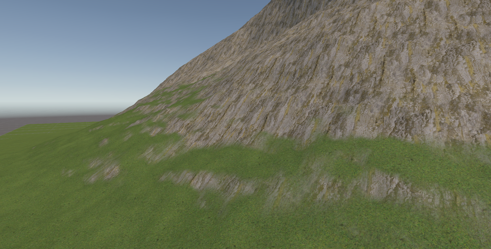 Normal-based automatic rock texturing.