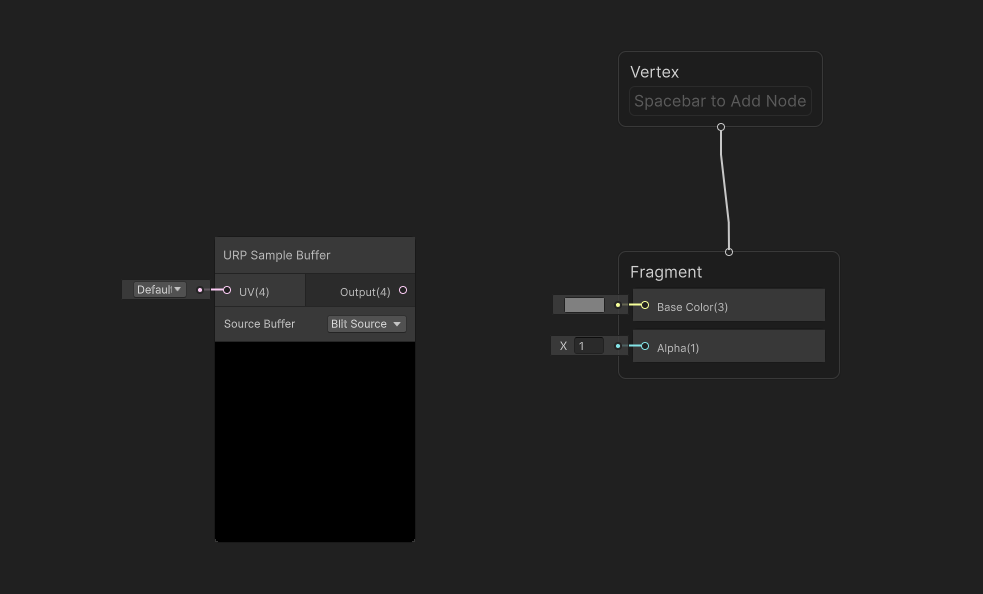 URP Sample Buffer node.