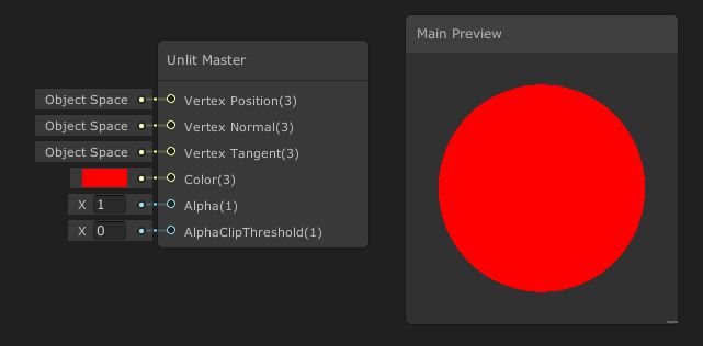 Unlit Master node - red.